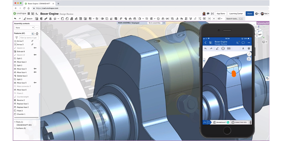 ptc history_blog_onshape-screen-3Dmodel-desgin-cloud.png