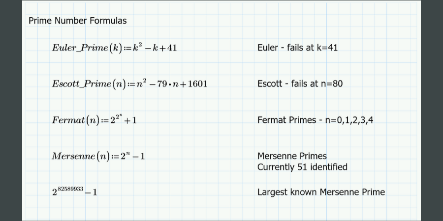 A Program for Generating Prime Numbers in Mathcad | PTC | Mathcad