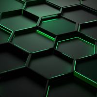 green hexagon 3D background