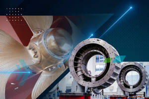 Marine propeller and industrial manufacturing components.