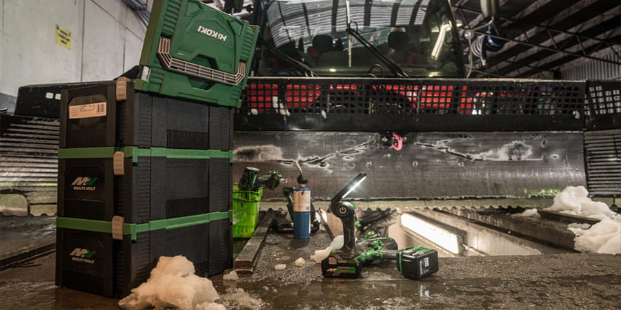 HiKOKI Power Tools help service technicians complete repair projects in harsh environments.