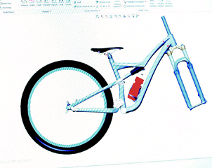 휠이 있는 자전거