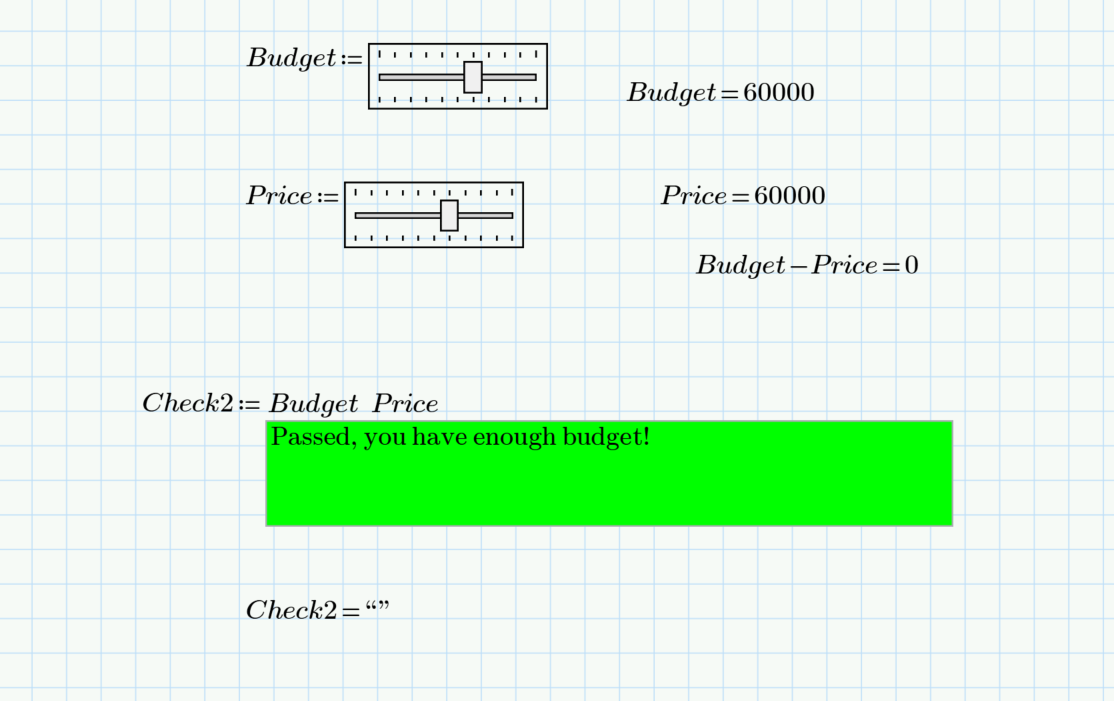 Using Copilot's Advanced Controls script in Mathcad Prime successfully conditionally formatted the Text Box