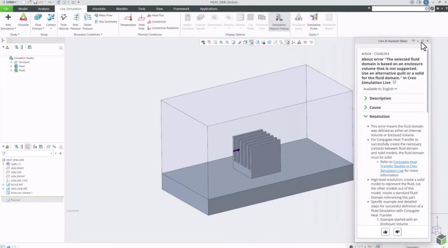 Creo_AI_Assistant_Simulation_Interface