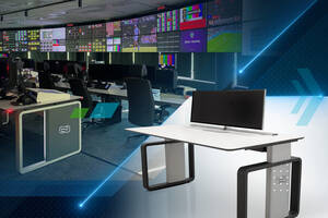 GESAB scales control room with multiple monitoring screens and workstations.