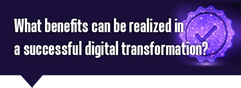 What benefits can be realized in a successful digital transformation?